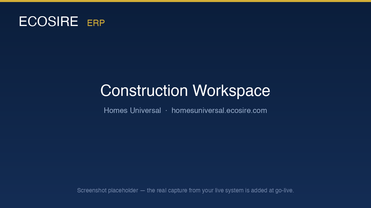Construction workspace