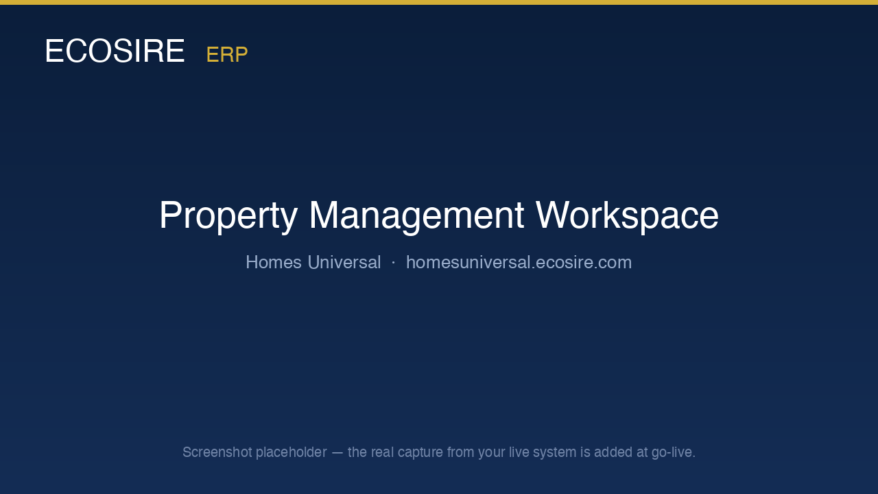 Property Management workspace